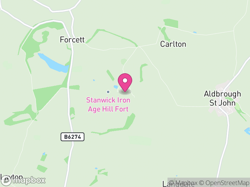 Map of Stanwick St. John, North Yorkshire