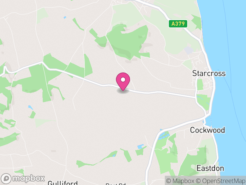 Map of Starcross, Teignbridge