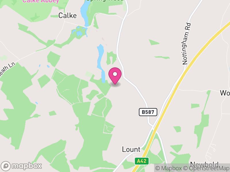 Map of Staunton Harold, North West Leicestershire