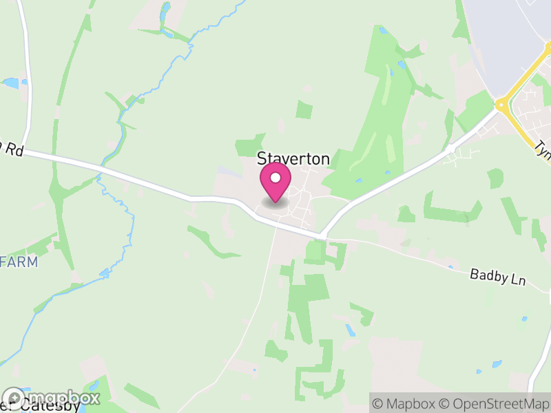 Map of Staverton, West Northamptonshire
