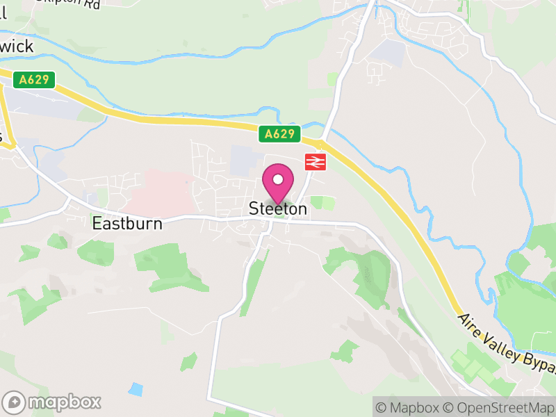 Map of Steeton with Eastburn, Bradford