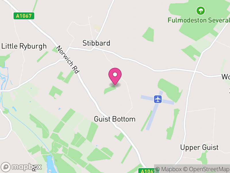 Map of Stibbard, North Norfolk