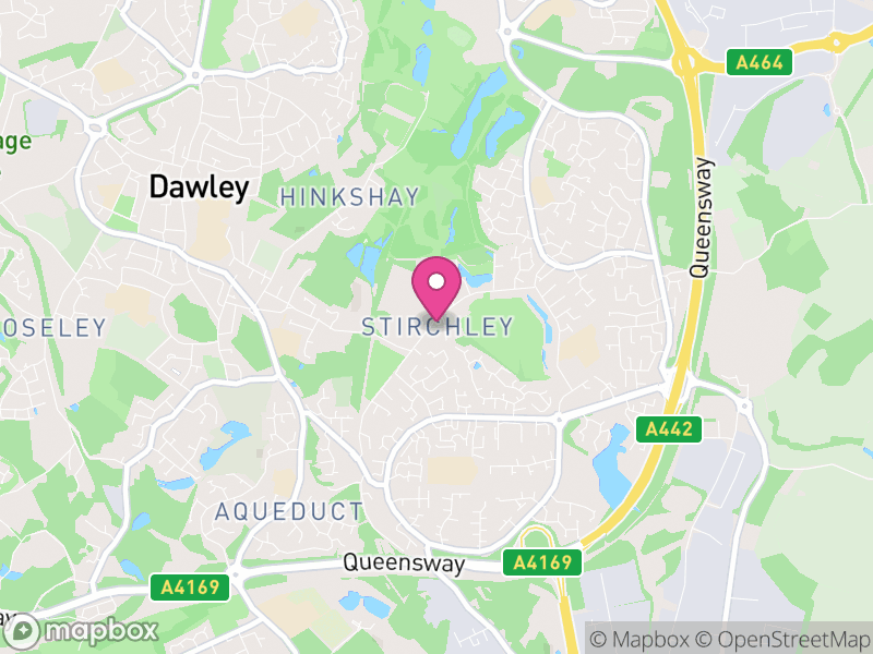 Map of Stirchley and Brookside, Telford and Wrekin