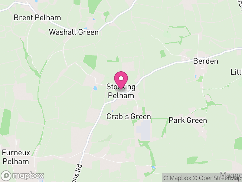 Map of Stocking Pelham, East Hertfordshire