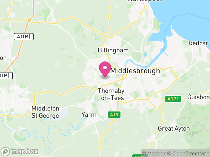 Map of Stockton-on-Tees, Tees Valley