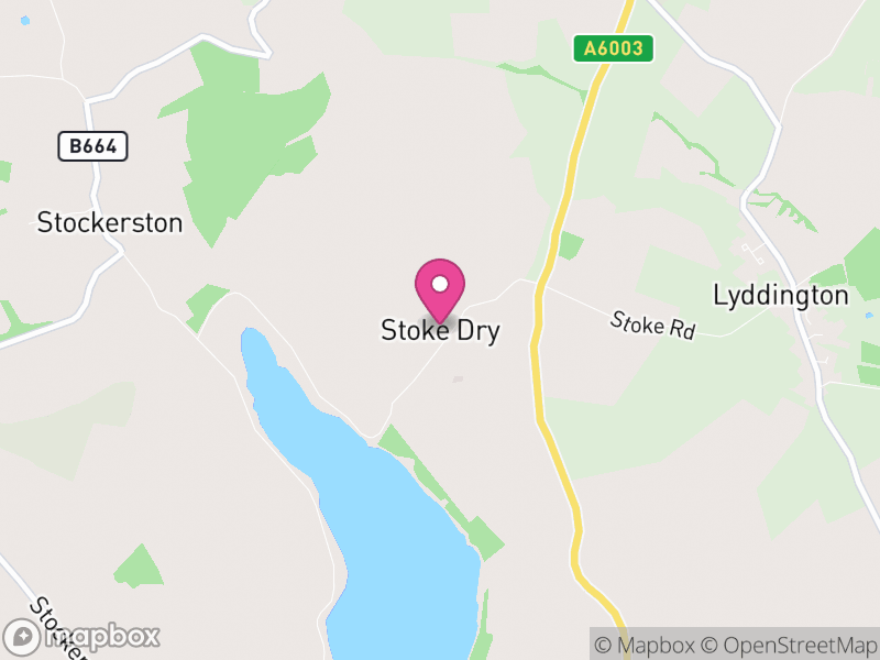 Map of Stoke Dry, Rutland