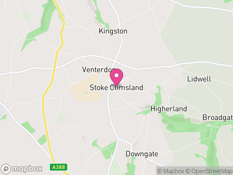 Map of Stokeclimsland, Cornwall