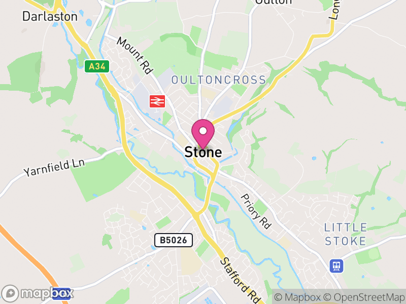 Map of Stone, Stafford