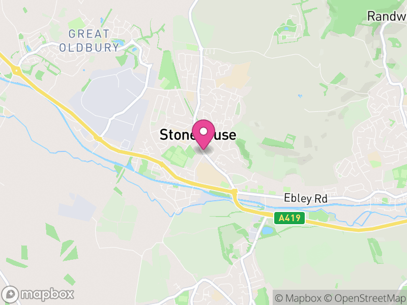 Map of Stonehouse, Stroud