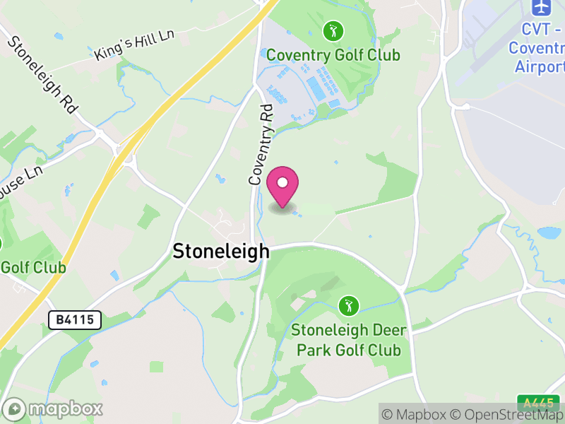 Map of Stoneleigh, Warwick