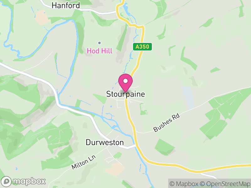 Map of Stourpaine, Dorset