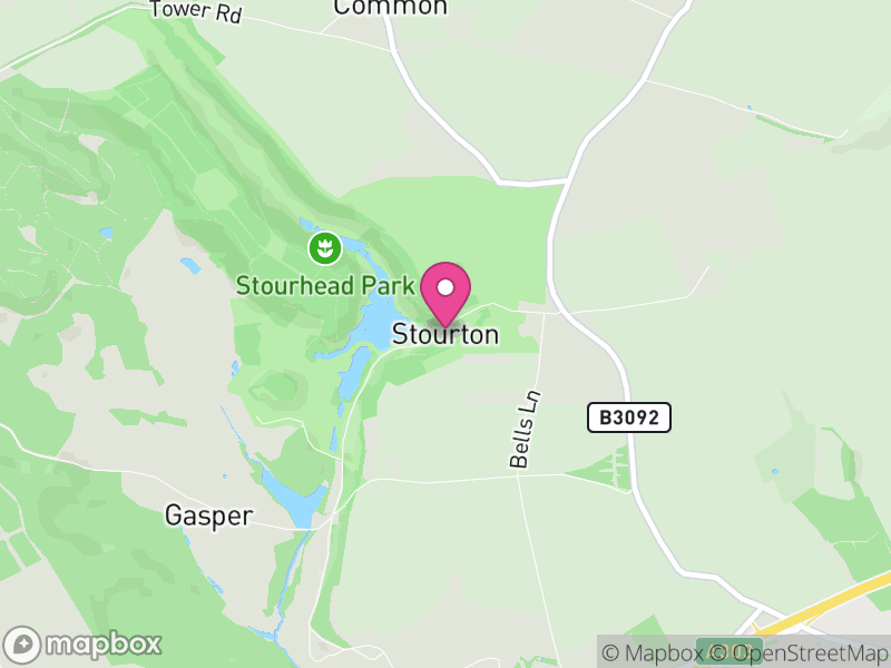 Map of Stourton with Gasper, Wiltshire
