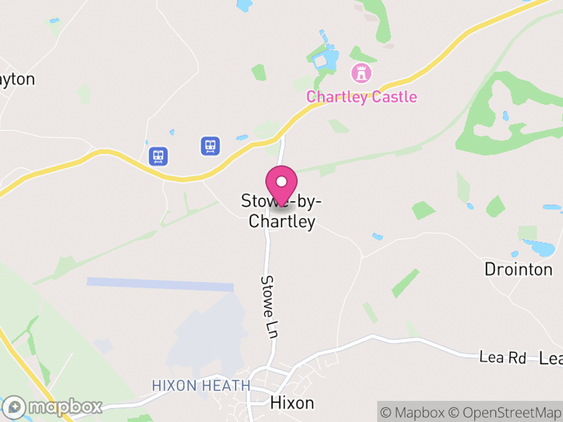 Map of Stowe-by-Chartley, Stafford