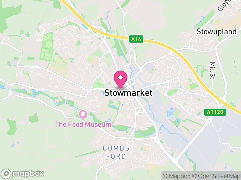 Map of Stowmarket, Mid Suffolk