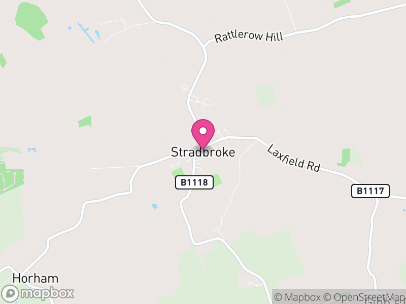 Map of Stradbroke, Mid Suffolk