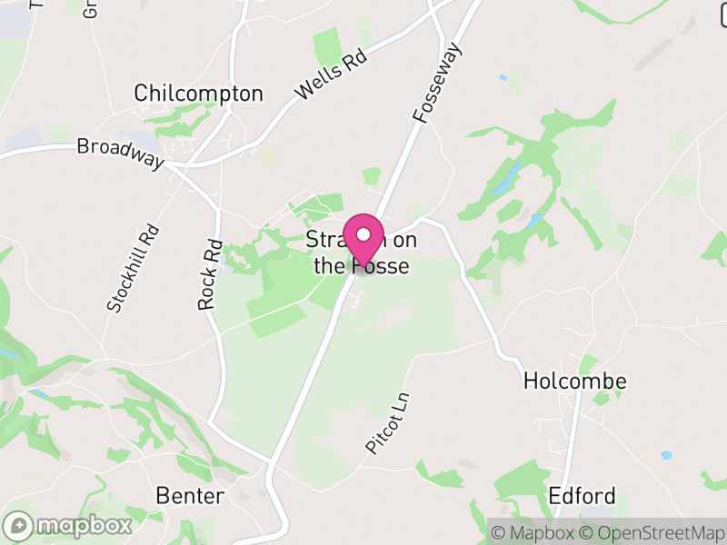 Map of Stratton on the Fosse, Somerset