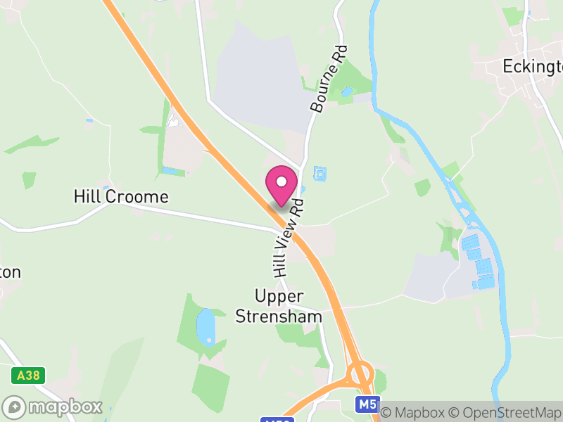 Map of Strensham, Wychavon