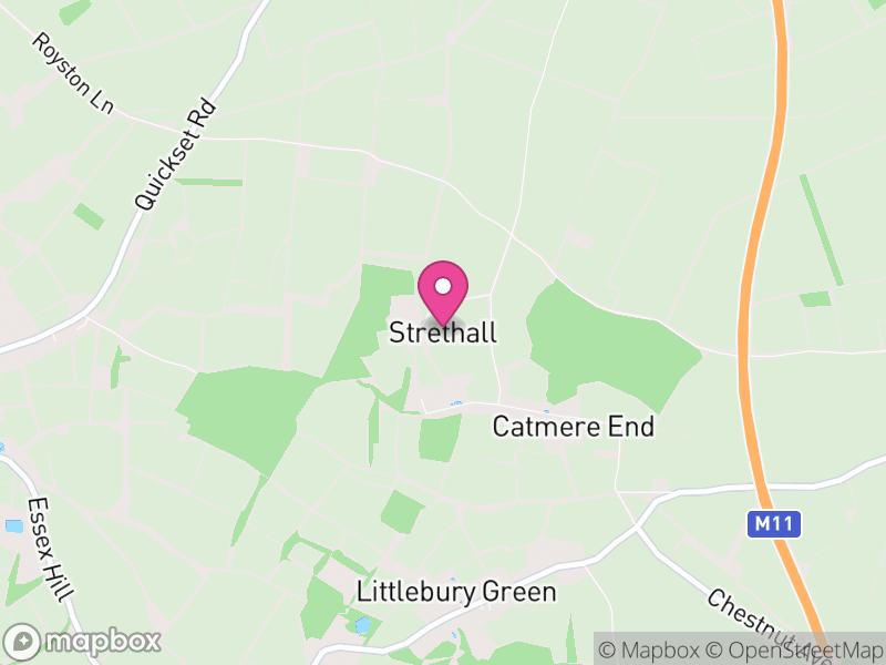 Map of Strethall, Uttlesford