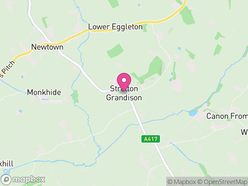 Map of Stretton Grandison, Herefordshire