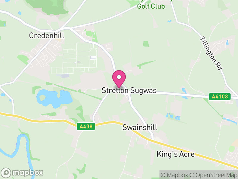 Map of Stretton Sugwas, Herefordshire