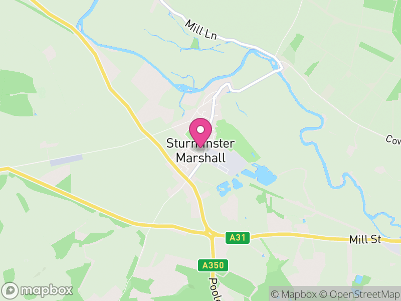 Map of Sturminster Marshall, Dorset