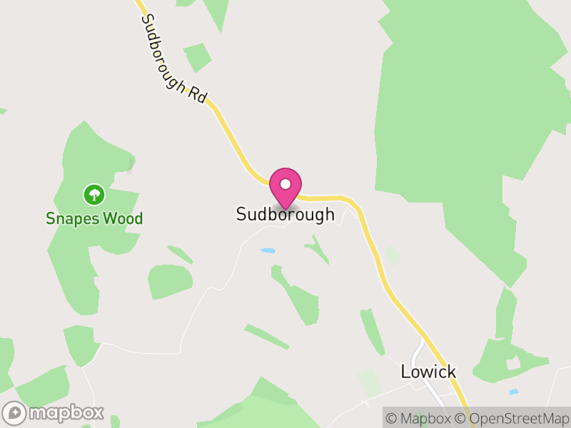 Map of Sudborough, North Northamptonshire