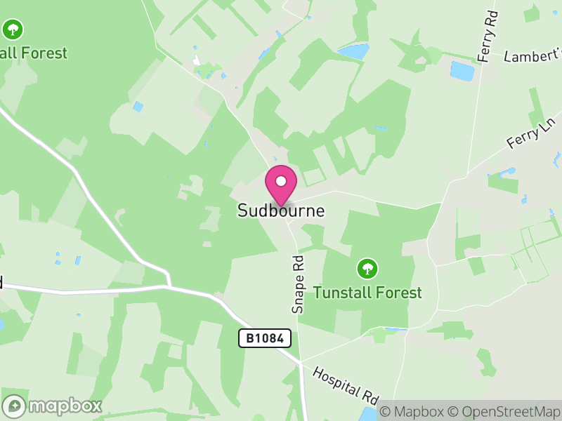 Map of Sudbourne, East Suffolk