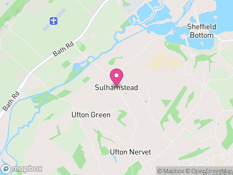 Map of Sulhamstead, West Berkshire