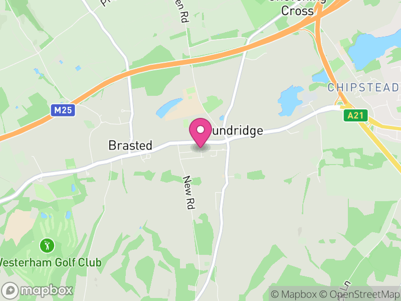 Map of Sundridge with Ide Hill, Sevenoaks