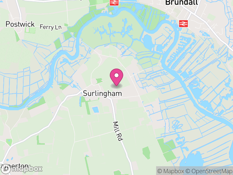 Map of Surlingham, South Norfolk
