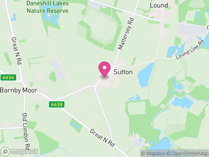 Map of Sutton, Bassetlaw