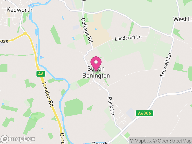 Map of Sutton Bonington, Rushcliffe