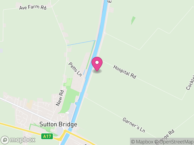 Map of Sutton Bridge, South Holland