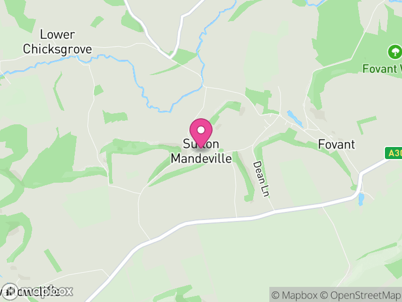 Map of Sutton Mandeville, Wiltshire