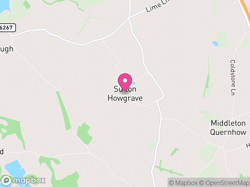 Map of Sutton with Howgrave, North Yorkshire