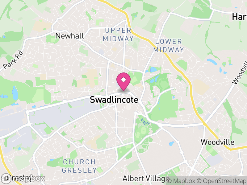 Map of Swadlincote