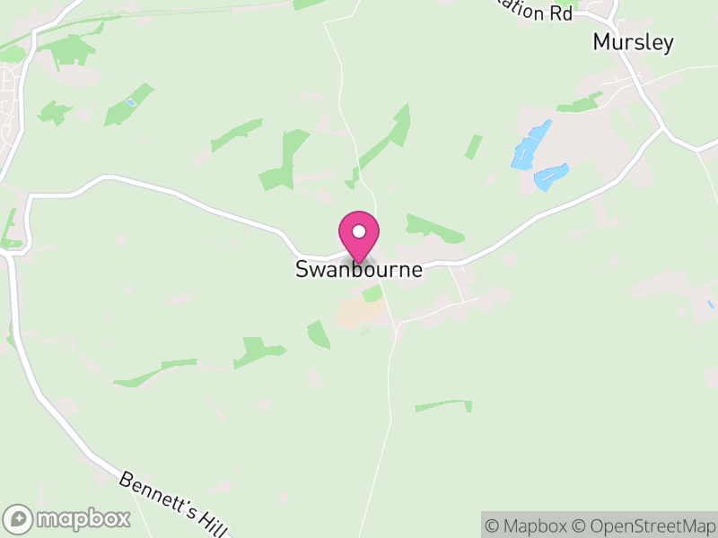 Map of Swanbourne, Buckinghamshire