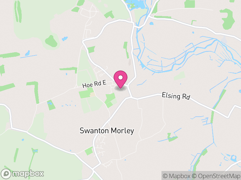 Map of Swanton Morley, Breckland