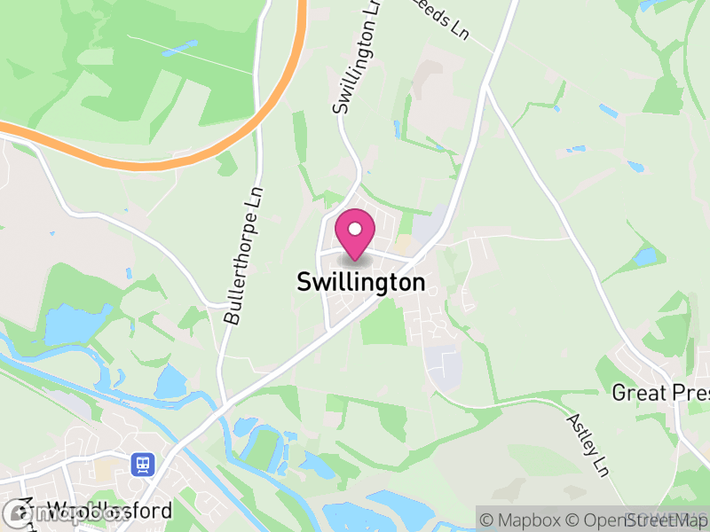 Map of Swillington, Leeds