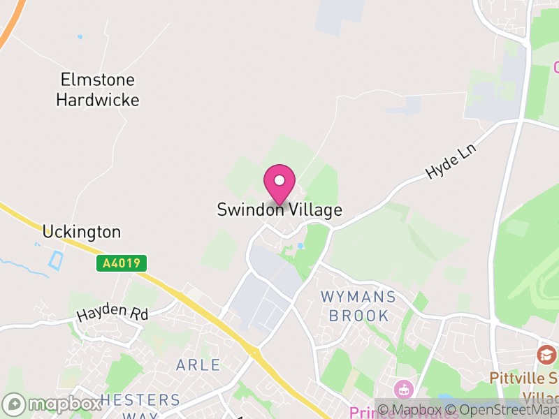 Map of Swindon, Cheltenham