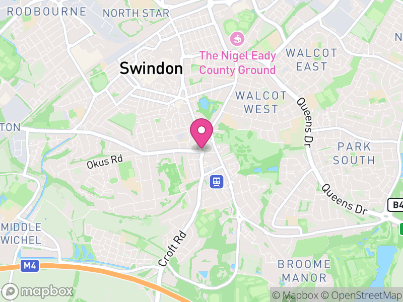 Map of Swindon, England