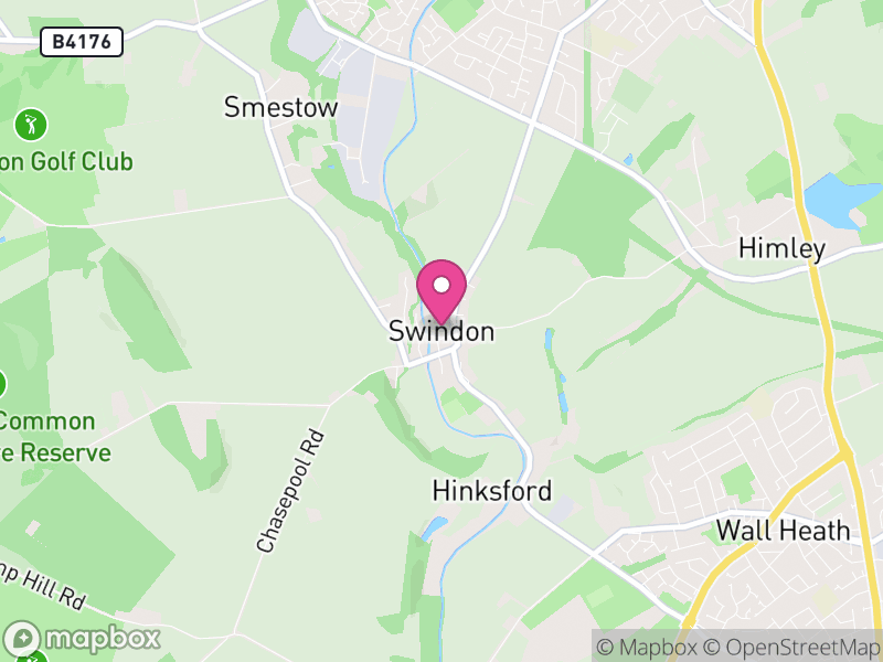 Map of Swindon, South Staffordshire