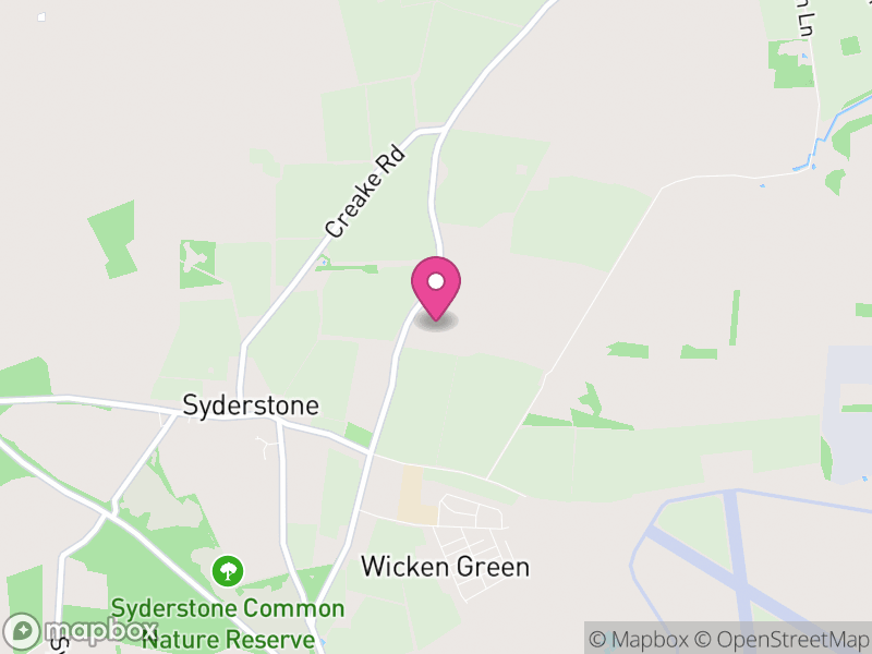 Map of Syderstone, King's Lynn and West Norfolk