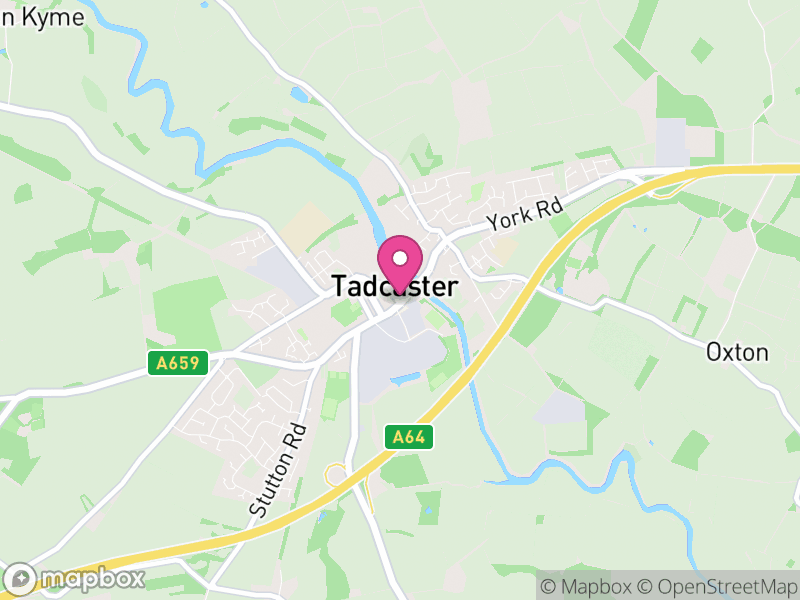 Map of Tadcaster, North Yorkshire