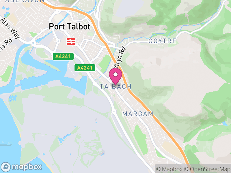 Map of Tai-Bach, Neath Port Talbot