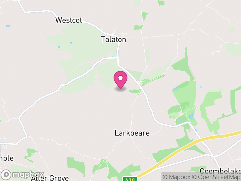 Map of Talaton, East Devon