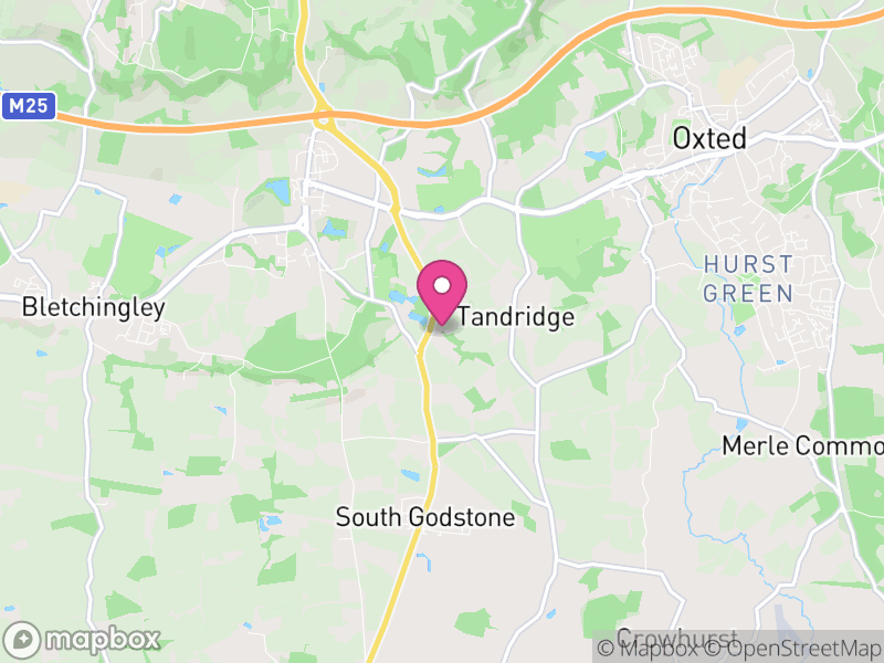 Map of Tandridge, Surrey