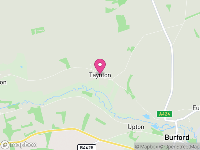 Map of Taynton, West Oxfordshire