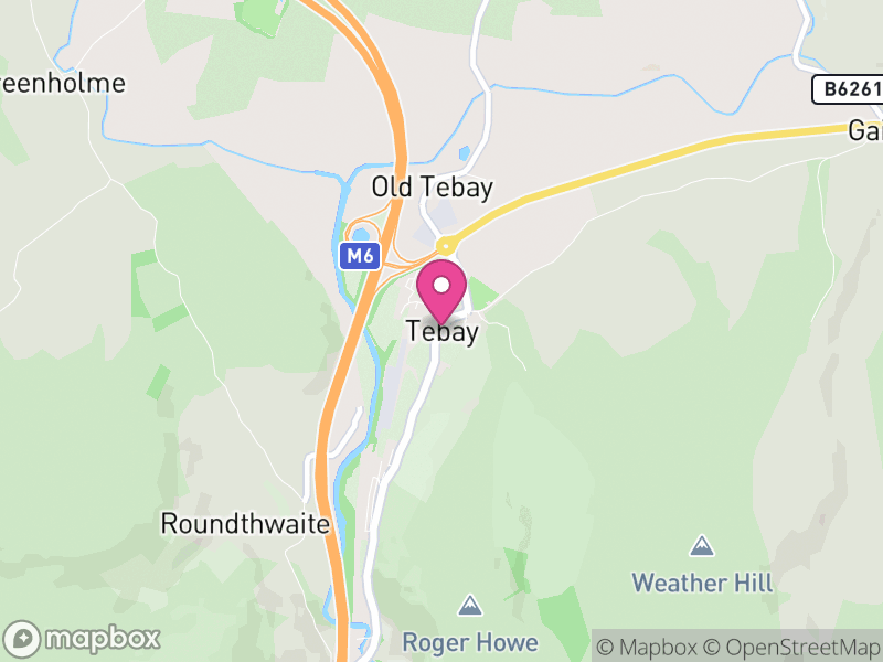 Map of Tebay, Westmorland and Furness