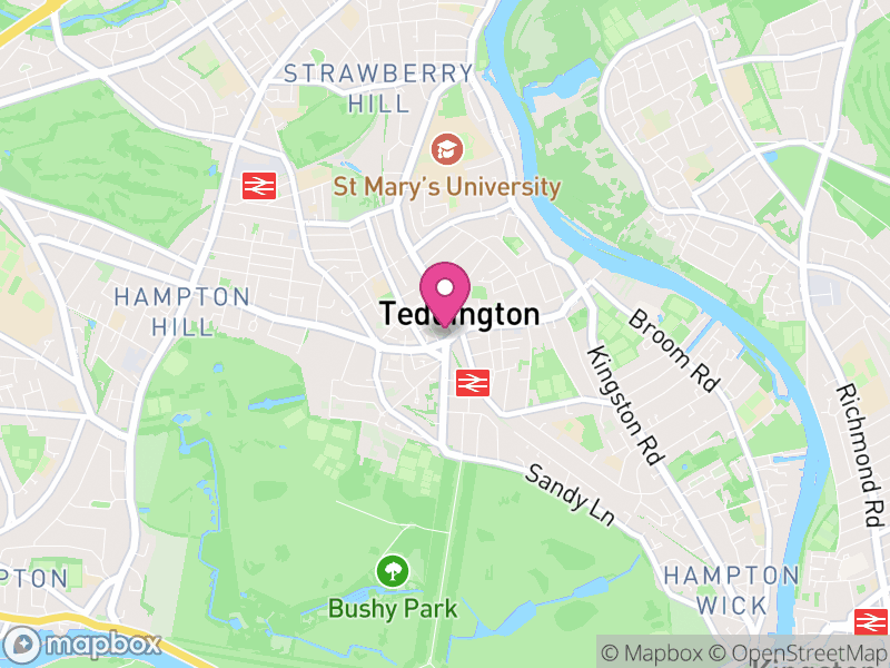 Map of Teddington, Tewkesbury